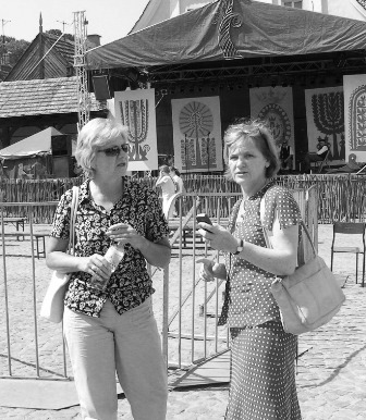 Anna Szotkowska i Maria Baliszewska- jurorki na Festiwalu w Kazimierzu fot.: Donata Bogusz